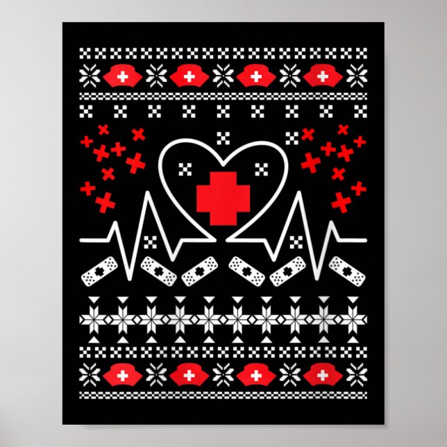 Póster Famosa Navidad suéter (Frente)
