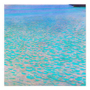 Póster Famosa pintura de Gustav Klimt en Attersee.