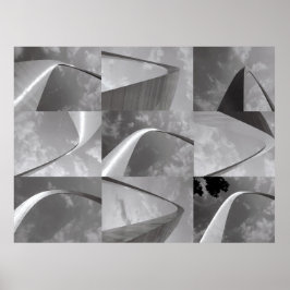 Póster Famosa puerta de entrada al Arco de St Louis