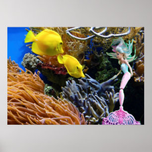 Póster Famosa sirena