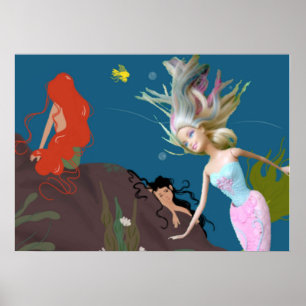 Póster Famosa sirena