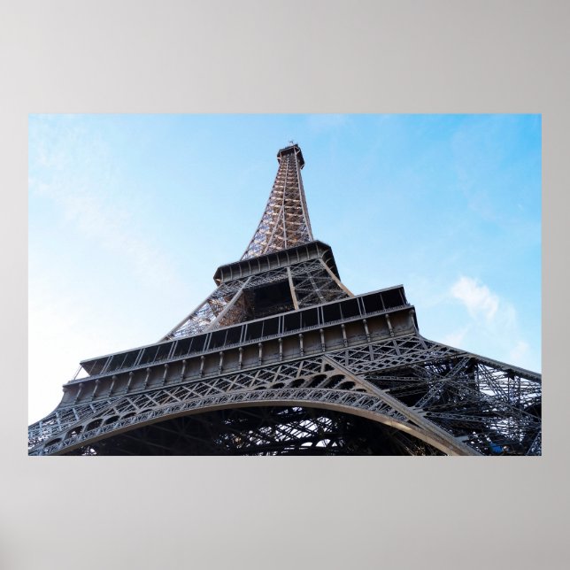 Póster Famosa Torre Eiffel en París, Francia (Frente)