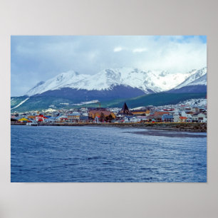 Póster Famosa Ushuaia - Tierra del Fuego, Argentina