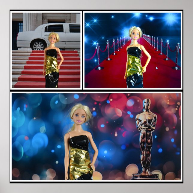 Póster Famosas estrellas y celebridades (Frente)