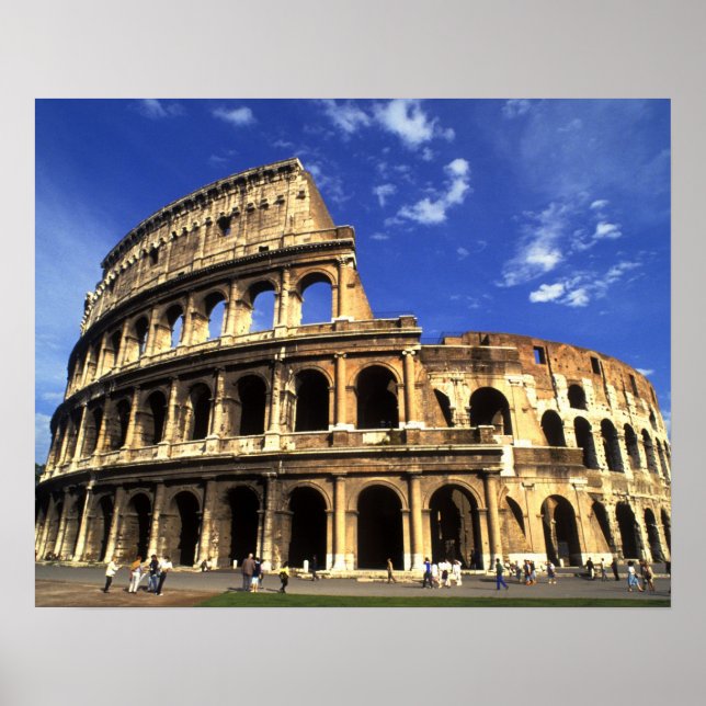 Póster Famosas ruinas del Coliseo en Roma Italia (Frente)