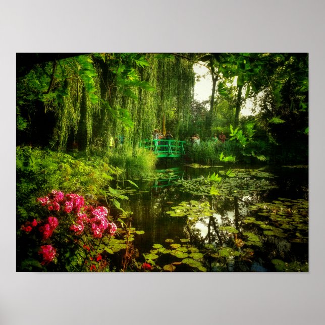 Póster Famoso Claude Monet Giverny Pond Lilies Poster (Frente)