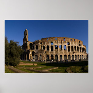 Póster Famoso Coliseo en Roma Italia Punto de Referencia 