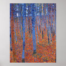 Famoso cuadro de Gustav Klimt's Beech Grove