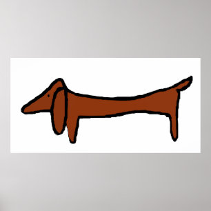 Póster Famoso Dachshund