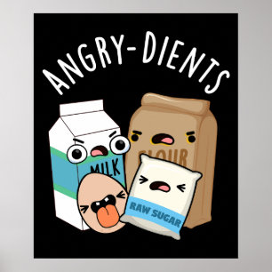 Póster Famoso Día de la Muerte, Funny Baking Pun Dark BG