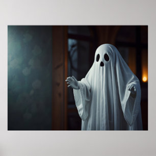 Póster Famoso fantasma de Halloween