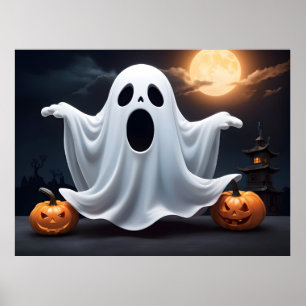 Póster Famoso fantasma de Halloween