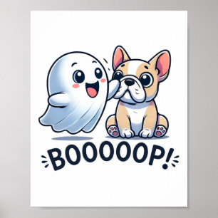 Póster Famoso Fantasma Fantasma Bulldog francés Boop Easy