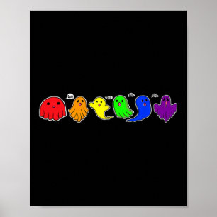 Póster Famoso fantasma Lgbtq Fantasma Halloween Gay Arcoi
