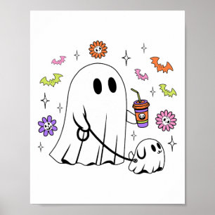Póster Famoso fantasma Walking Dog Tocante Fantasma Abraz
