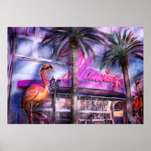 Póster Famoso Flamingo (Frente)