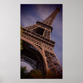 Póster Famoso monumento en la Torre Eiffel de París