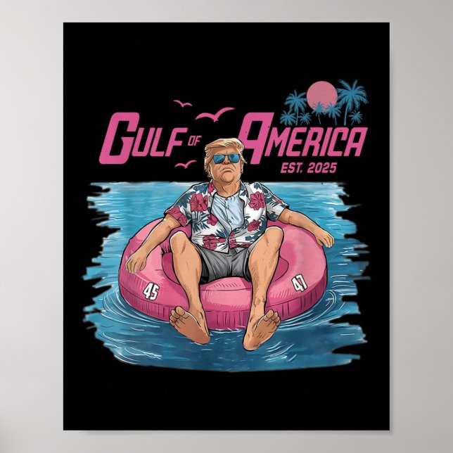 Póster Famoso Patriótico Del Golfo De Estados Unidos Est  (Frente)