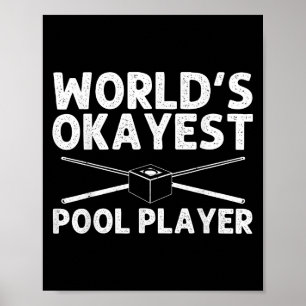 Póster Famoso Pool Art Para Hombres Mujeres Billiards Lov