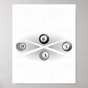 Póster Famoso Pool Art Para Hombres Mujeres Billiards Lov