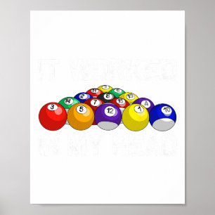 Póster Famoso Pool Art Para Hombres Mujeres Billiards Lov