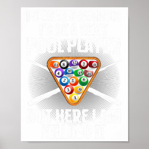 Póster Famoso Pool Art Para Hombres Mujeres Billiards Lov