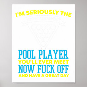 Póster Famoso Pool Player Y Billar