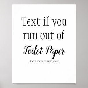 Póster Famoso signo de baño