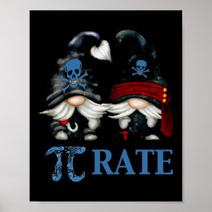 Póster Famoso Símbolo del Día Octopus Pi Para Math Teacha