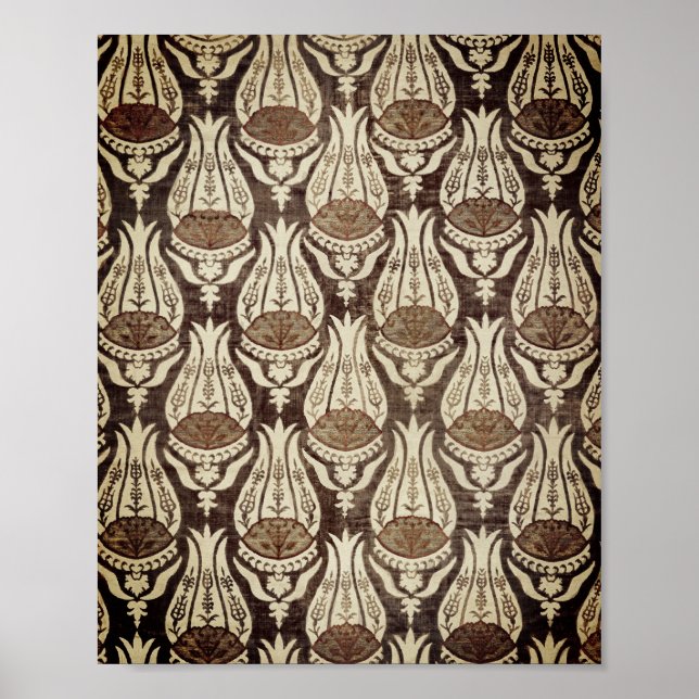 Póster Famoso tejido de muebles de William Morris (Frente)