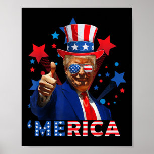 Póster Famoso Trump Independiente