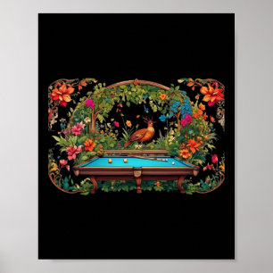 Póster Famosos Billiards Art Billiards Jugando Jugadores 