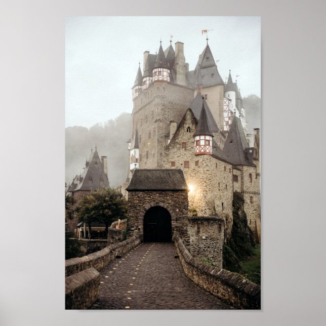 Póster Famosos castillos en Europa Imagen rural - 1 (Frente)