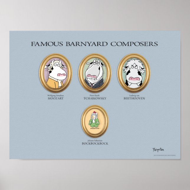 Póster FAMOSOS COMPOSITORES DE BARNYARD poster de Sandra  (Frente)