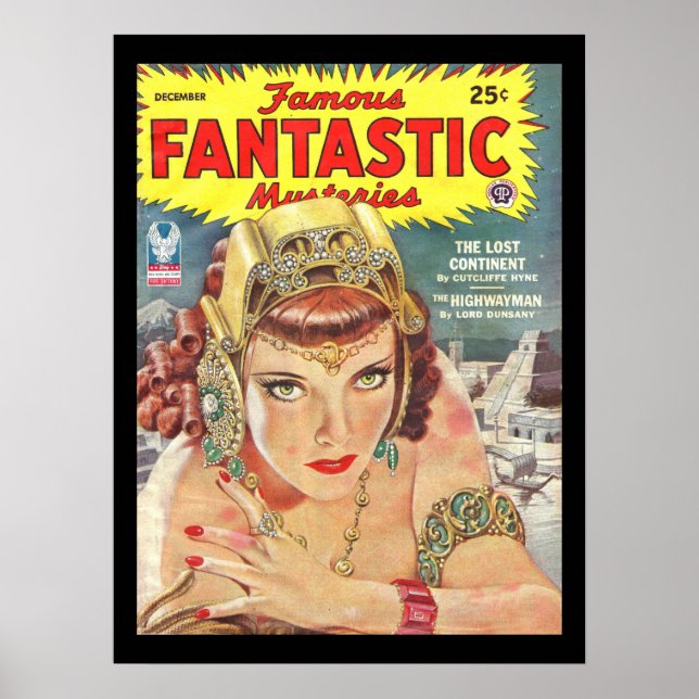 Póster Famosos misterios fantásticos 1944-12 0001_Pulp Ar (Frente)