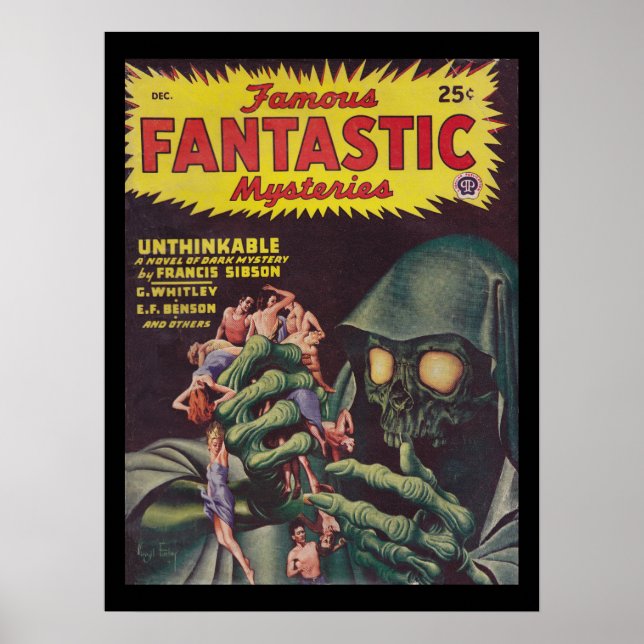 Póster Famosos misterios fantásticos 46-12_Pulp Art (Frente)