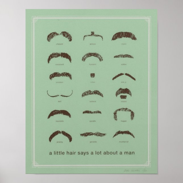 Póster Famosos Mustaches (Frente)