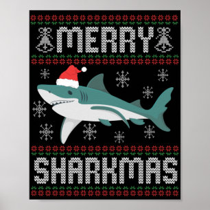Póster Famosos Navidades del tiburón tiburón tiburón suét