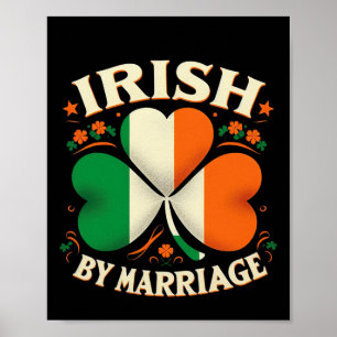 Póster Famosos Patrones Día Irlandés Por Matrimonio Retro
