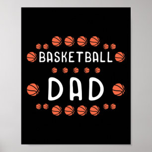 Póster Fan de Básketball Dad Mejor Daddy Ever Hooper