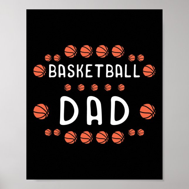 Póster Fan de Básketball Dad Mejor Daddy Ever Hooper (Frente)