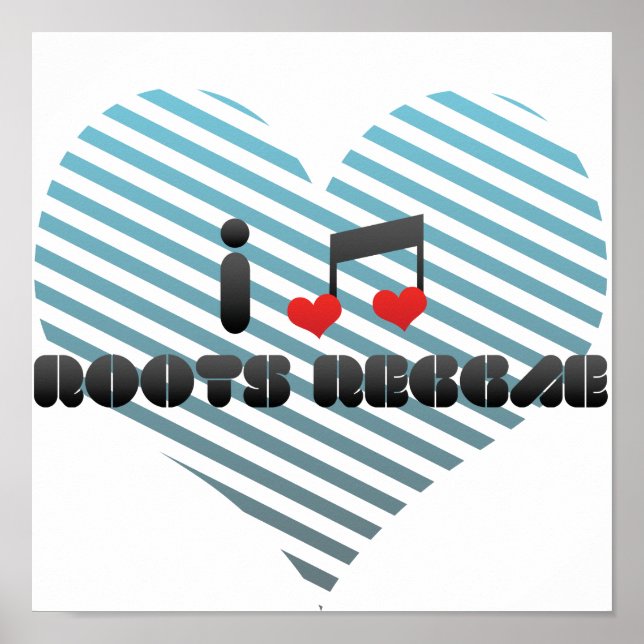 Póster Fan de Roots Reggae (Frente)