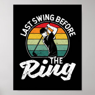 Póster Fan golfer golfer last shot antes del ring