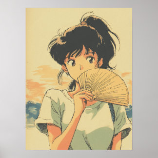 Póster Fan & Pause「涼と考」, バリューポスターペーパー(マット)