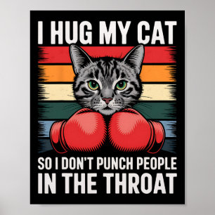 Póster Fanático del boxeo Cat Lover Gif