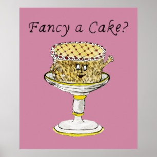 Póster Fancy A Cake Funny Quesecake