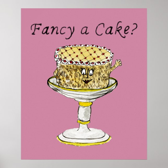 Póster Fancy A Cake Funny Quesecake (Frente)