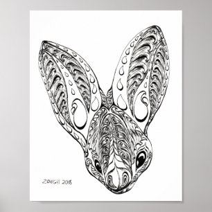 Póster Fancy Bat -- Lavia frons Portrait