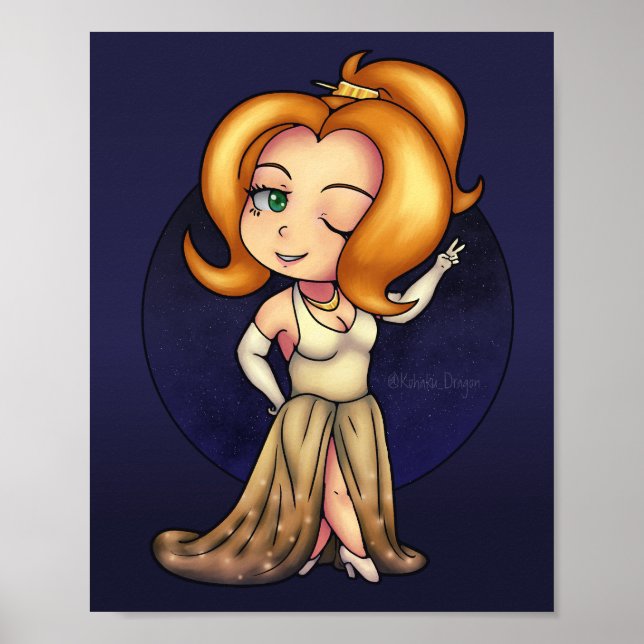 Póster Fancy Chibi Chica (Frente)