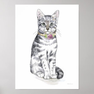 Póster Fancy Tabby Cat 2